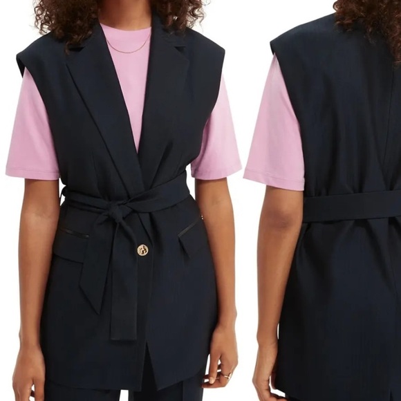 Scotch and Soda Herringbone Vest - Picture 1 of 9